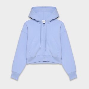 Aritzia cozy sweatfleece boyfriend boxy zip hoodie.